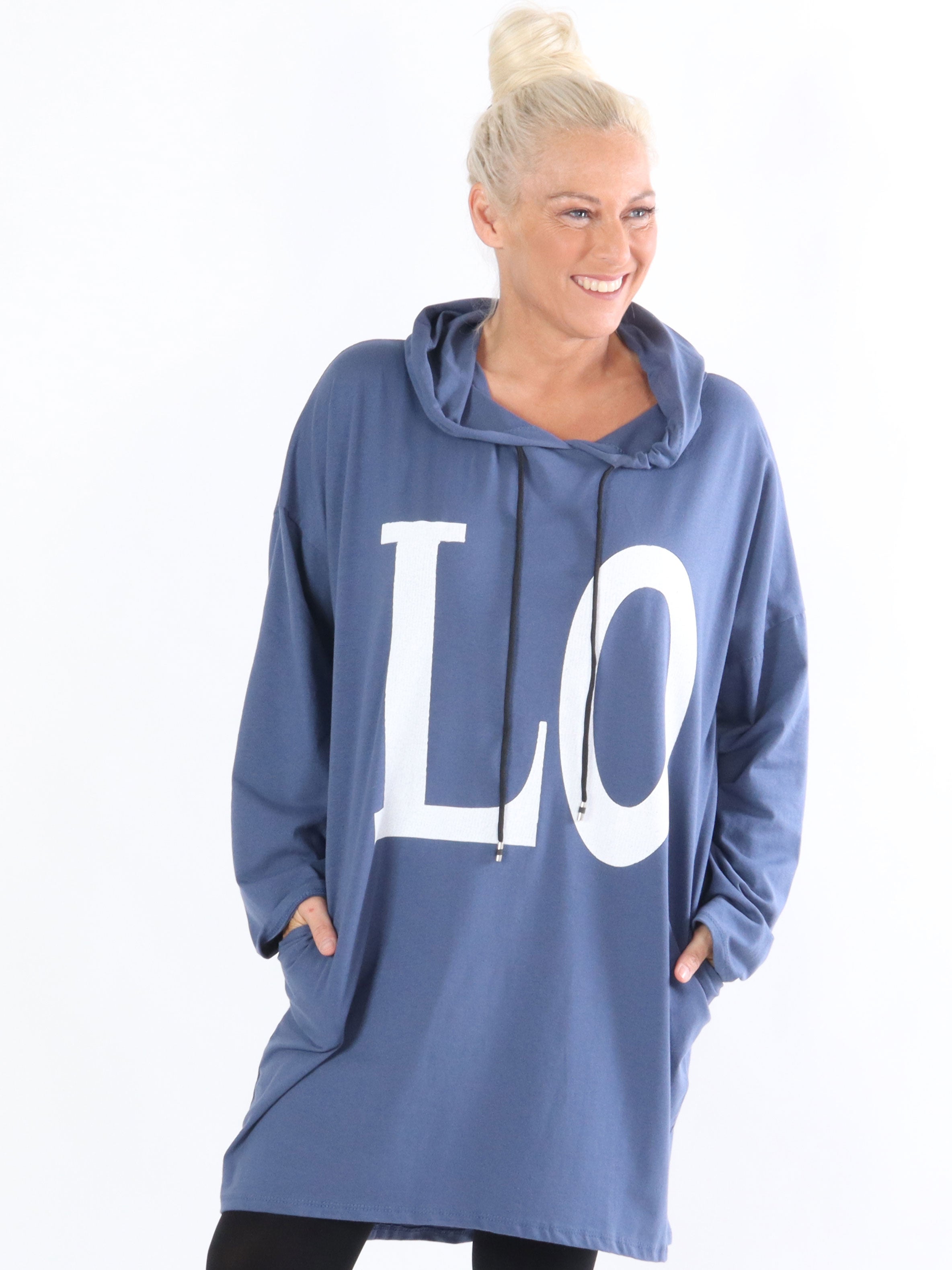 Sisse - Jerseyklänning med huva